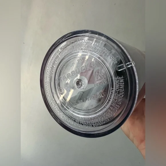 Starbucks Tumbler with Red and Pink Hearts - Picture 4 of 5